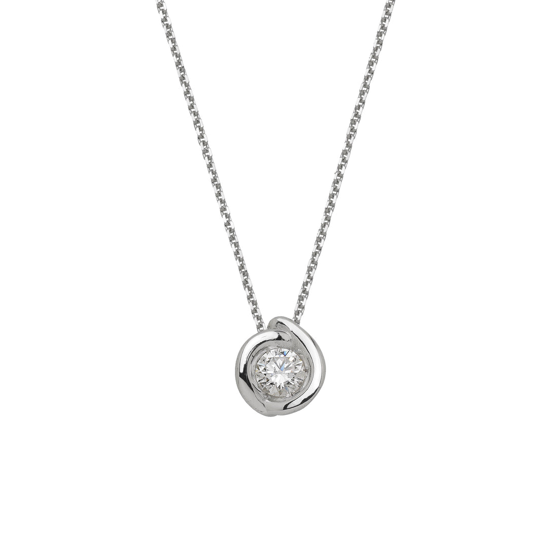 World Diamond Group necklace with calla light point pendant GIM34-25174110076
