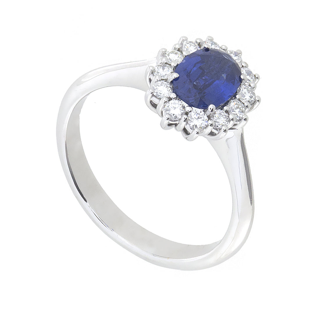 Golay 7x5 oval sapphire ring with contour ACL002WDIZB-23321110191