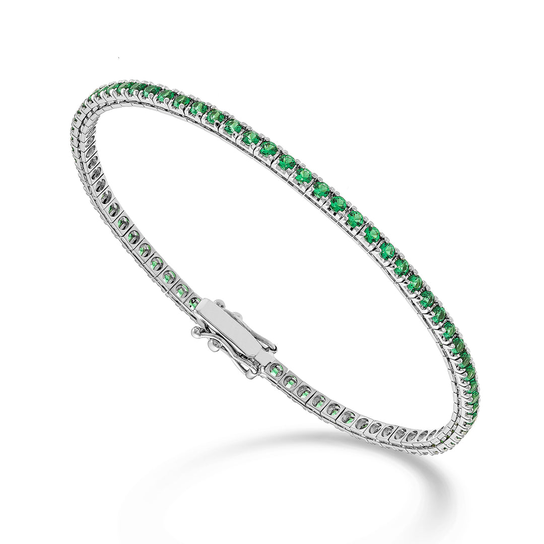 Nihama br tennis 18k emeralds ct.2.53 cm.17.5 - 70 settings NBTQ250SMRO4