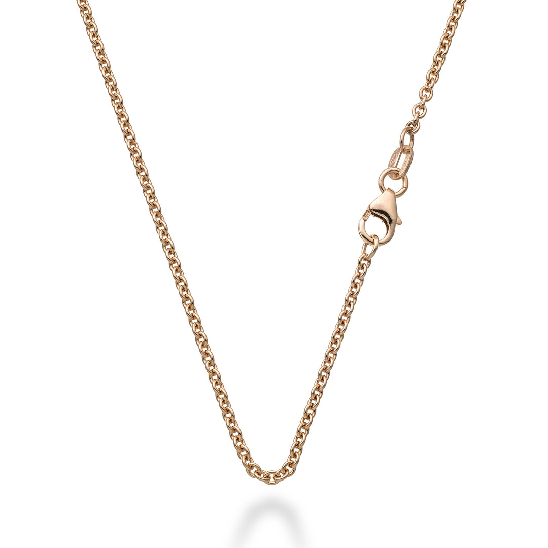 World Diamond Group cat. 18k rolo cobra rose gold cm.50 GCATROLOCOB750R-50