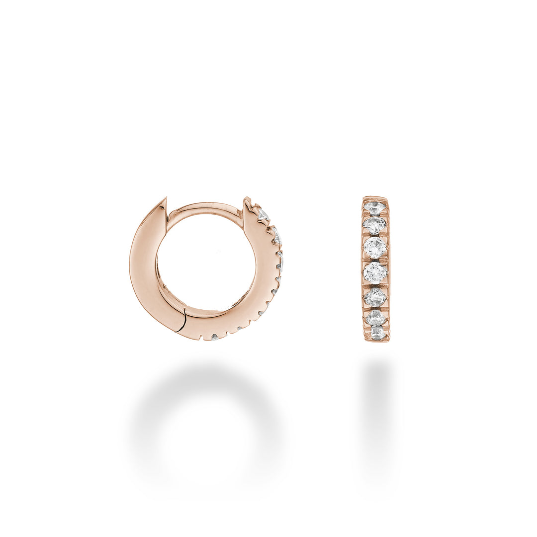 Mikiko or 18k ct.0.23 size 1 rose gold diam. east. 10mm MO5079O3BR023-1