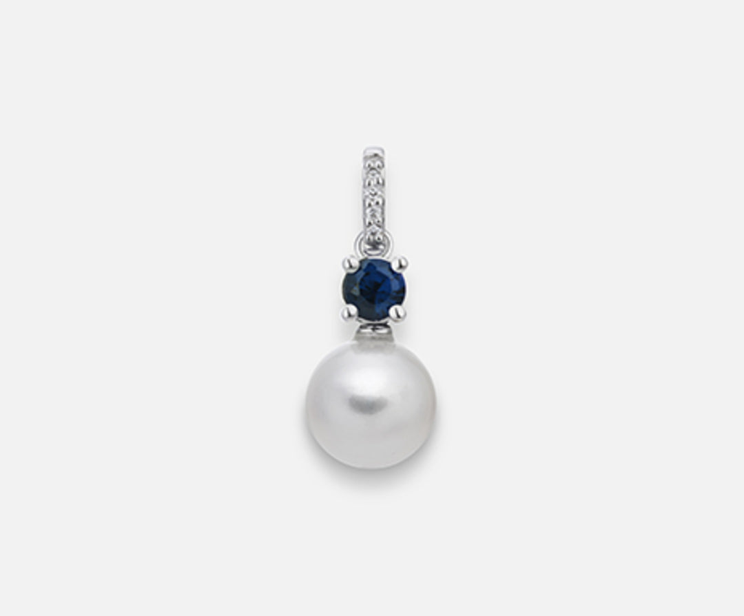 Mikiko pe 18k fw 7.5/8 round sapphire mm3.5 ct.0.19 dia ct.0.015 MP0398O4FABI075
