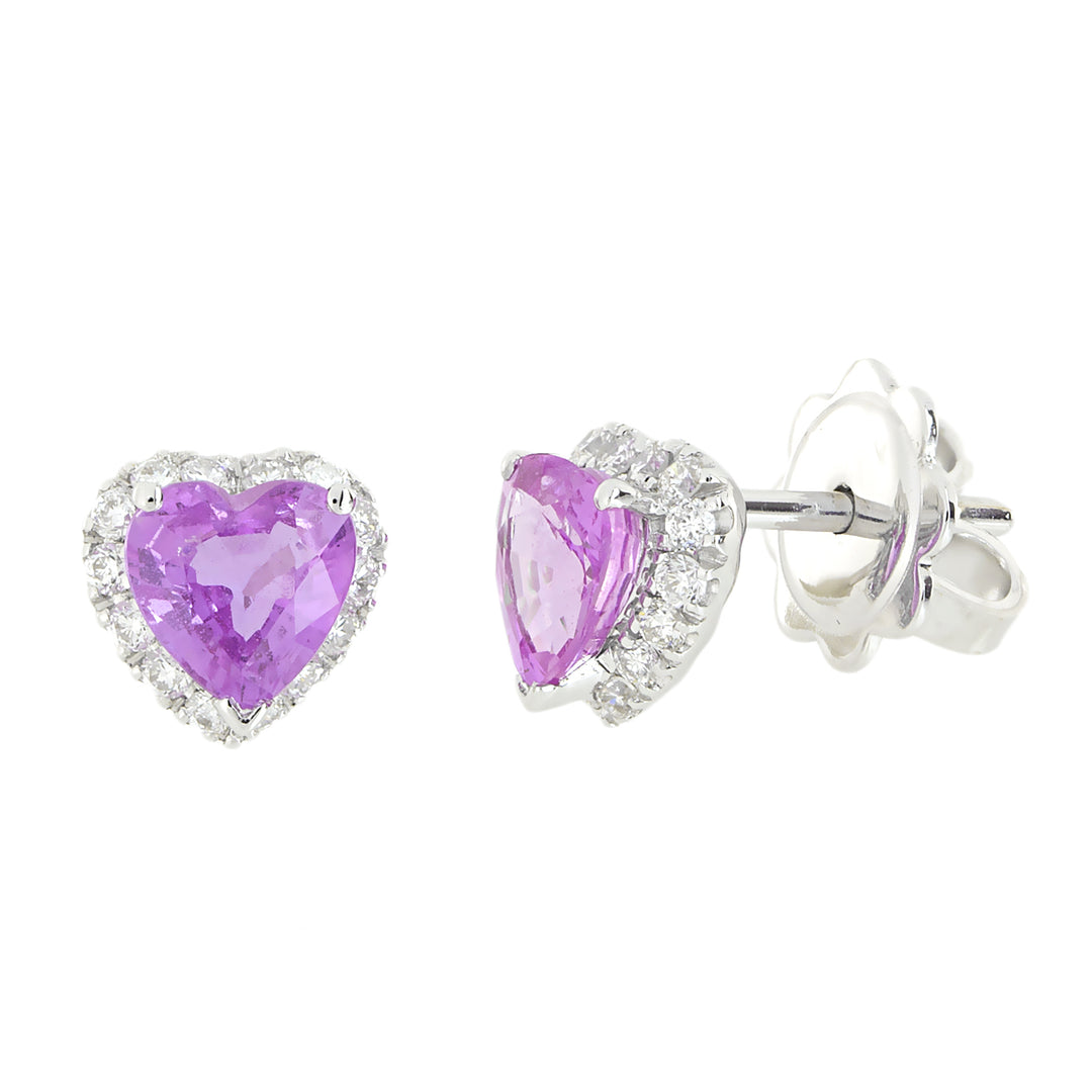 Golay pink sapphire heart earring ONECU55PS-13134110027