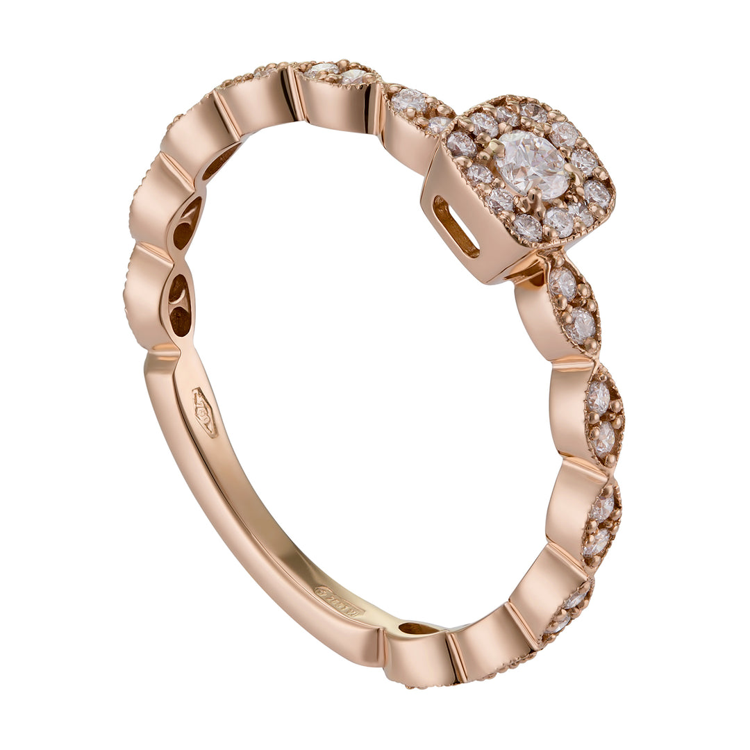 World Diamond Group marquise motif band with bar+cen.ct 0.09 AET026BDI10-19003110007