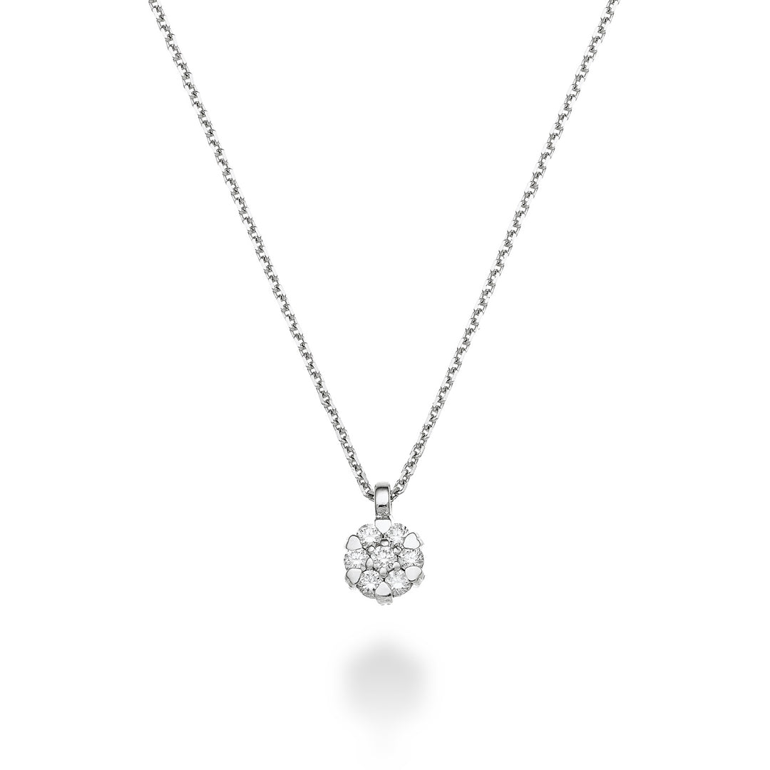 World Diamond Group heartbeat pendant necklace 7 stones total ct. 0.18 GM001D020-23018110115
