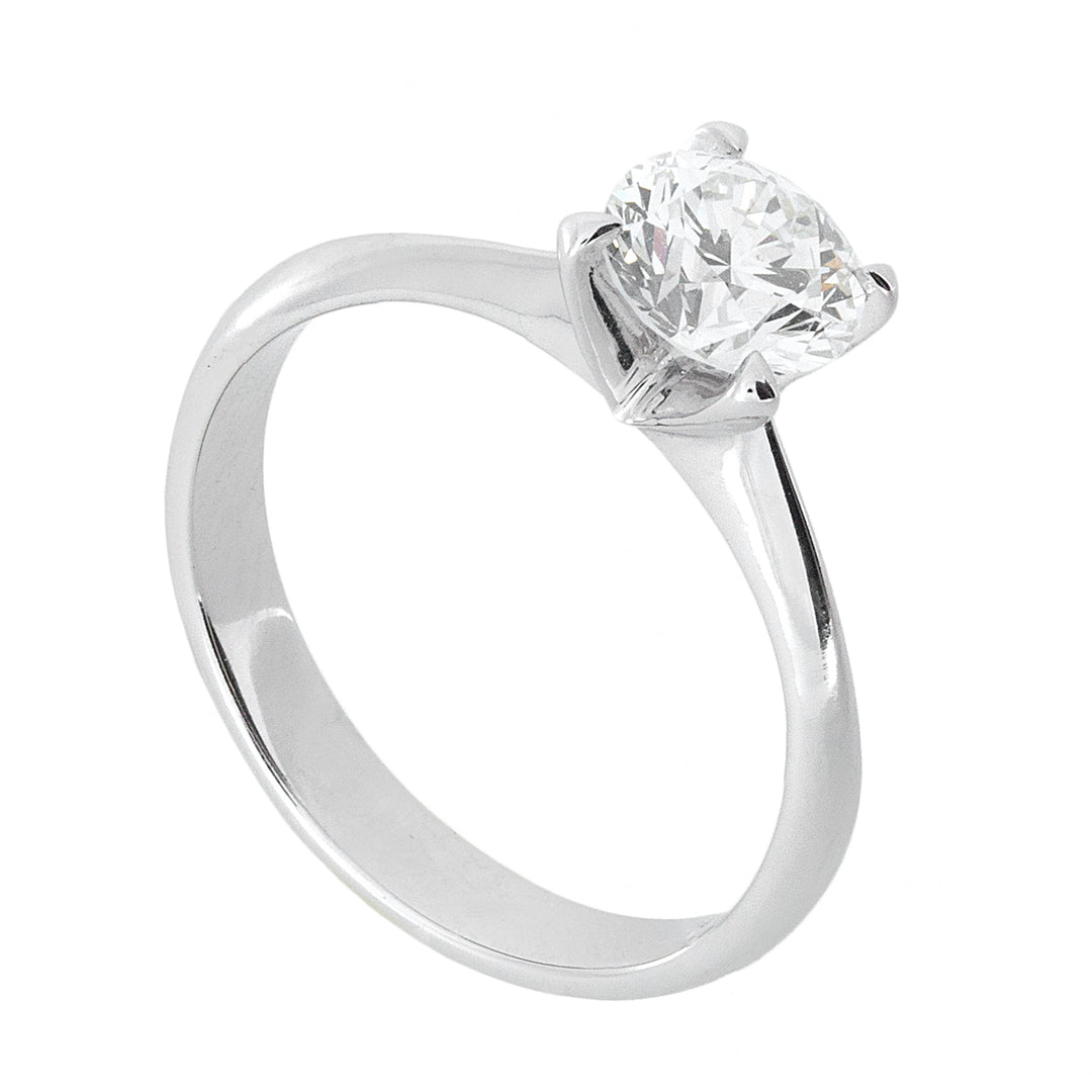 Golay solitaire ring with 4 triangular prongs ASL001WDI-26098110147
