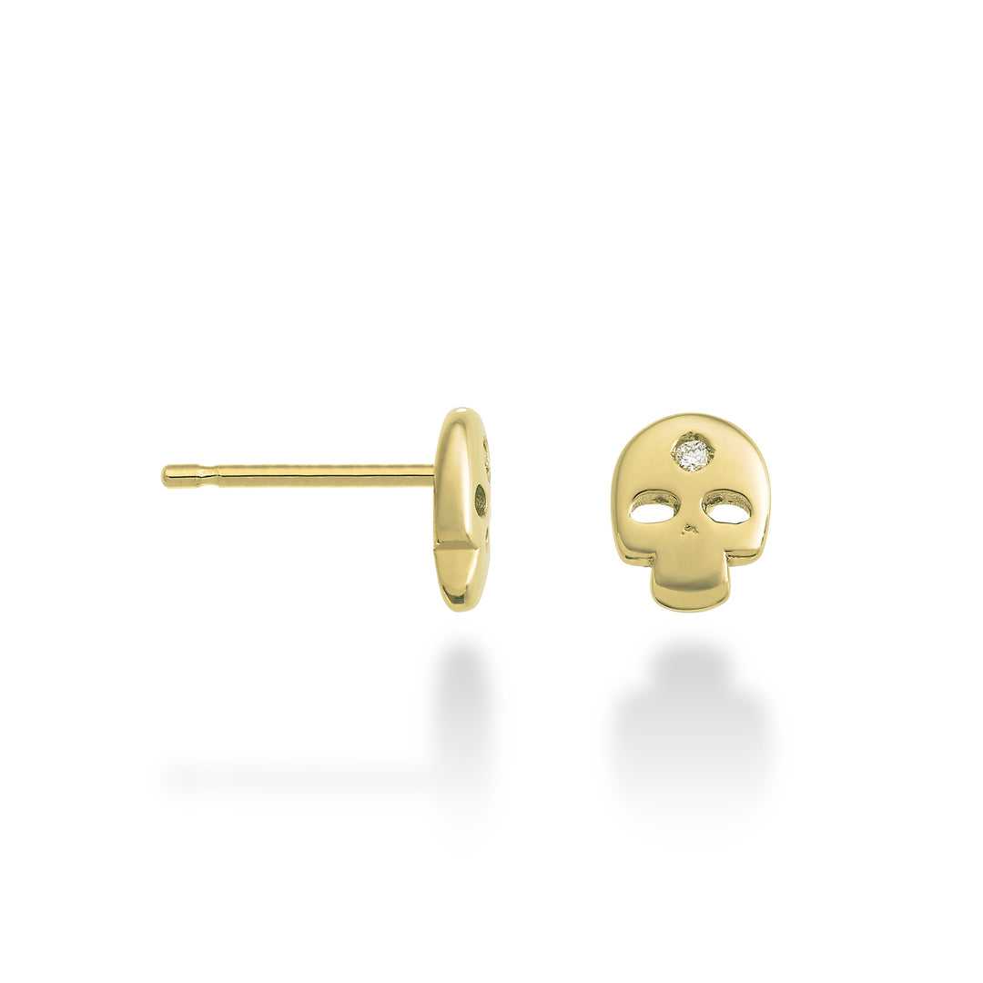Nihama or 18k skull 0.02 ct yellow gold NO5115O1BR002