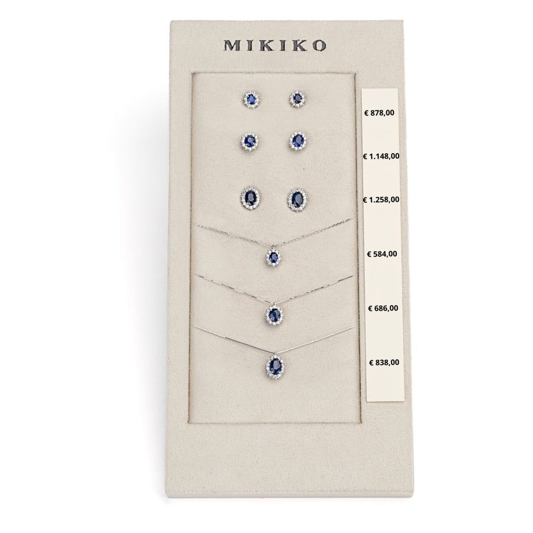 Mikiko package cl 5125/5126/5086 + or 5103/5014/5068 18kt oval 4x3/5x4/6x4 nat. sapphire M.LIGHTBOX.18-N