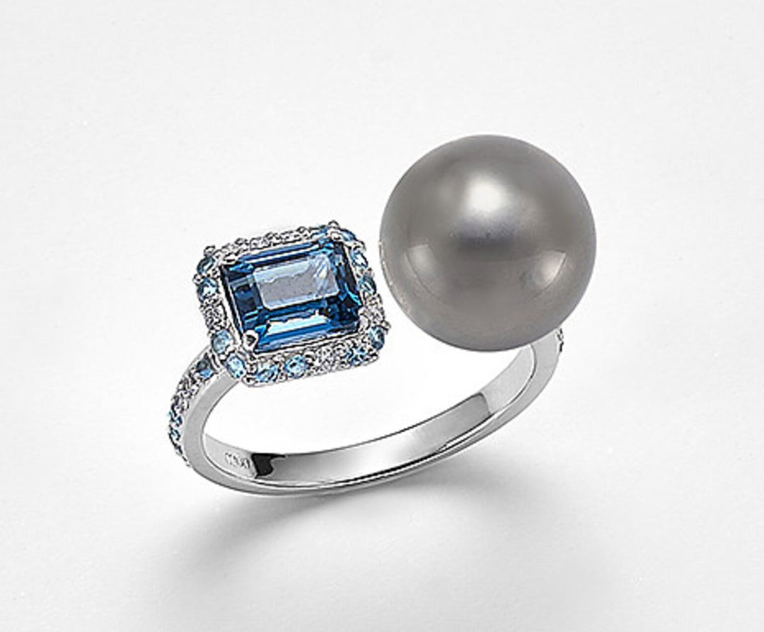 Mikiko an 18k sspb 10/11 ct.0,10 diam, blue topaz and London topaz MA0771O4SANE100