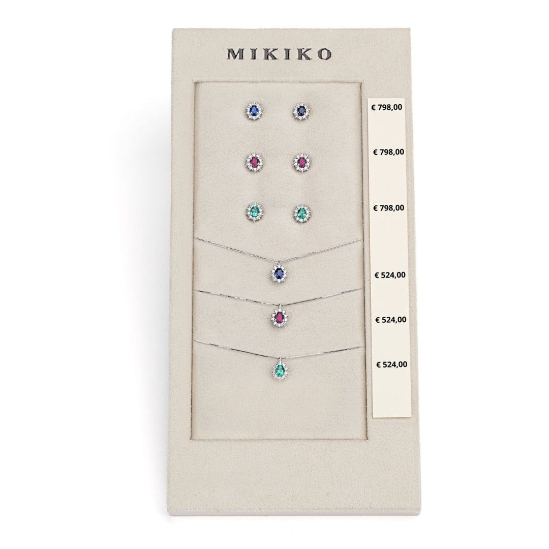 Mikiko package cl 5125 + or 5103 9kt oval 4x3 sapphire, ruby ​​and emerald tr. M.LIGHTBOX.14-T9K