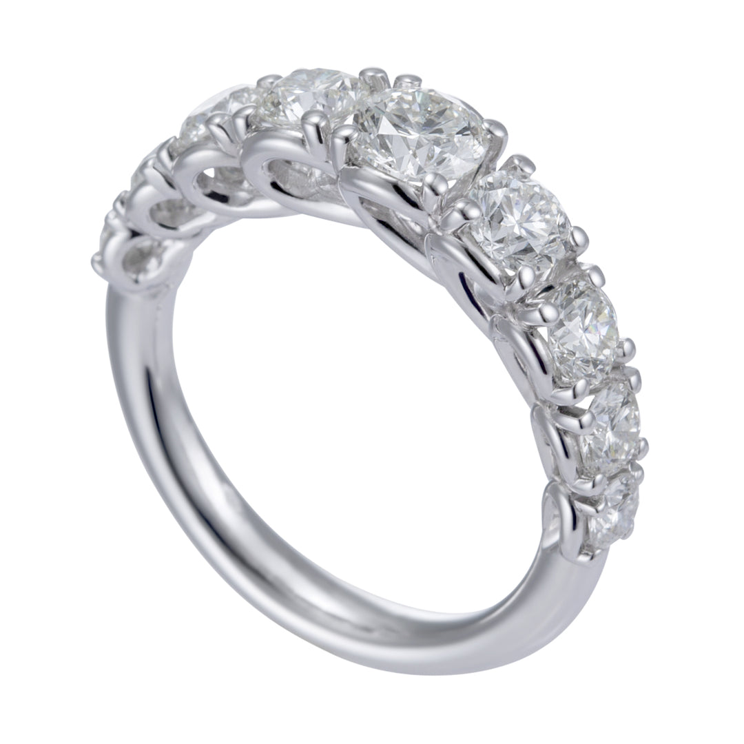 Golay Riviera ring with 9 graduated stones 0.50 ct AR9S024DI5-21013110110