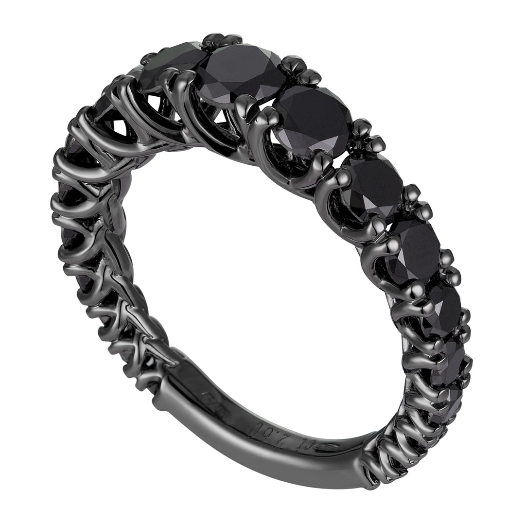 Golay grace scalar finger ring d.black with bar ABTRE1479NA-26139110092
