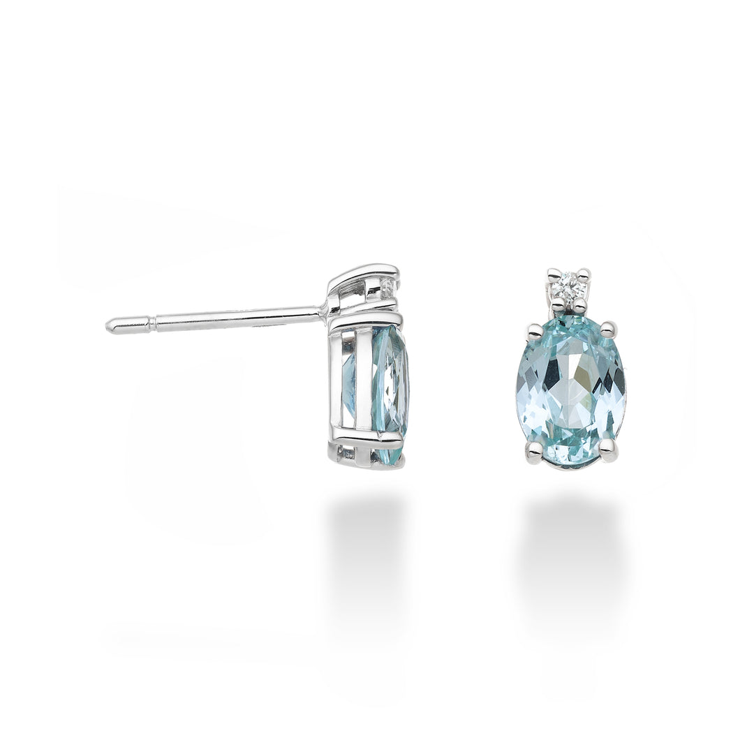 Mikiko or 18k oval paraiba tourmaline 7x5 ct.1,60 diam. ct.0.03 MO5024O4PAR