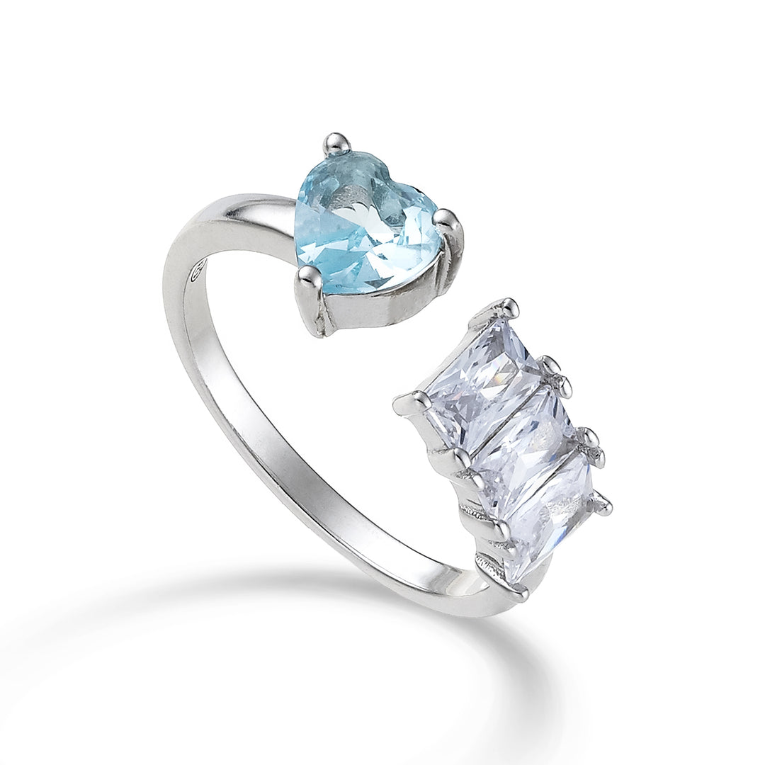 Mikiko an ag925 gem swarovski white and light blue MA7196A4AZZURRO