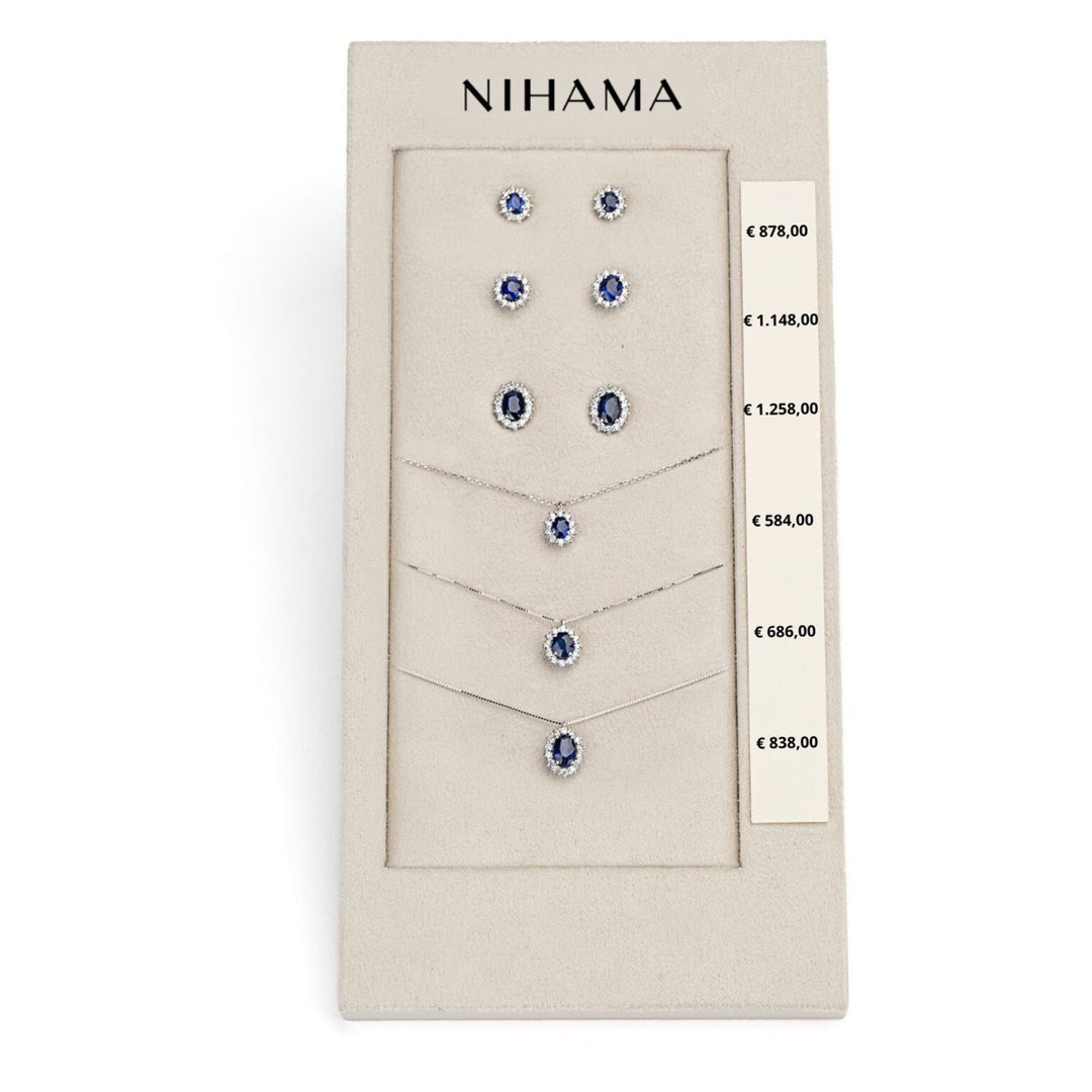 Nihama package cl 5125/5126/5086 + or 5103/5014/5068 18kt oval 4x3/5x4/6x4 nat. sapphire. N.LIGHTBOX.18-N