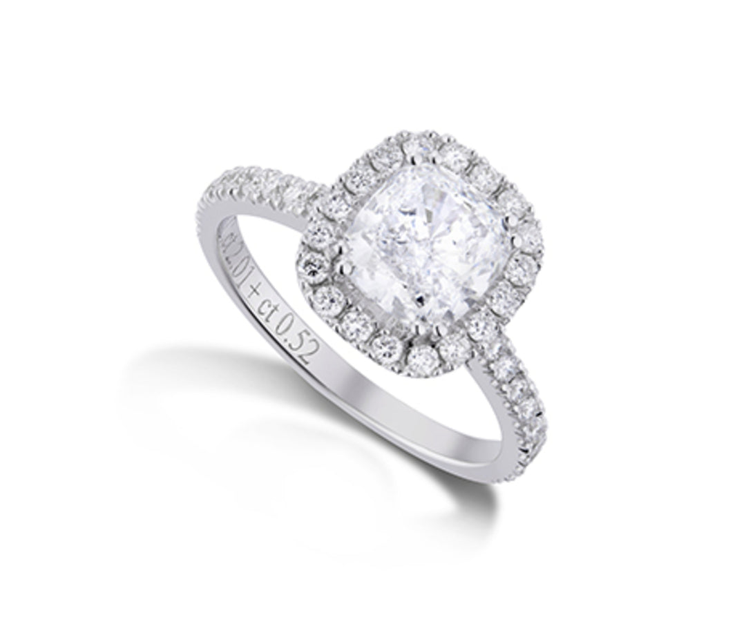X-Diamond an 18kt lab g.d. ct. 2.01 + ct.0.56 LXDPUAN024O4BI257