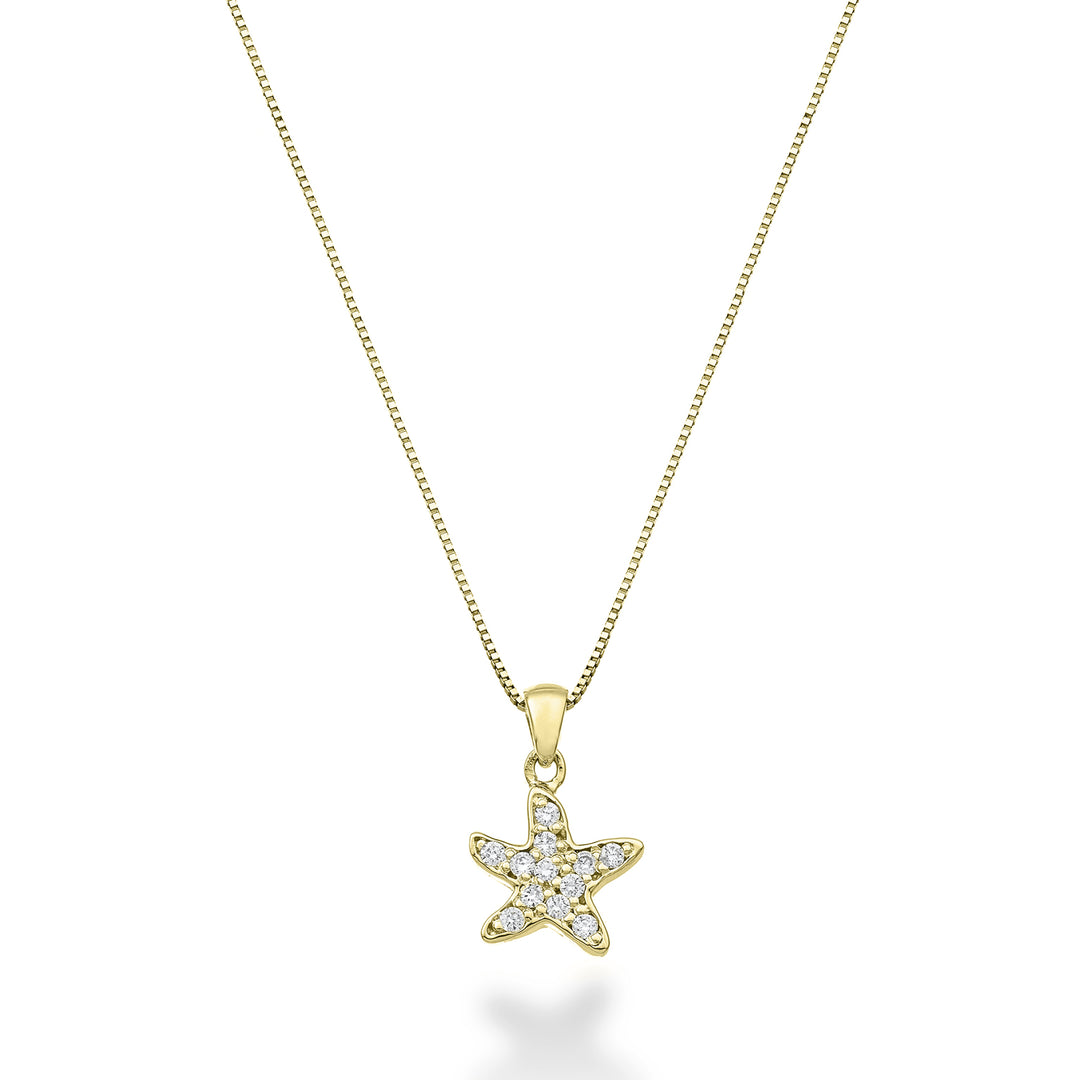 Nihama cl 18k star 0.05 ct yellow gold ND5166O1BR005