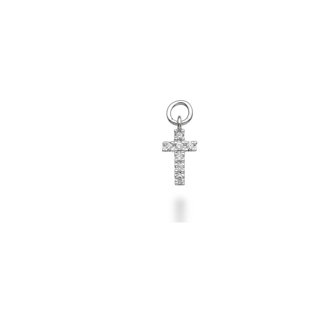World Diamond Group charm 18k white gold cross diam. ct.0,04 GCROCE03CHO4