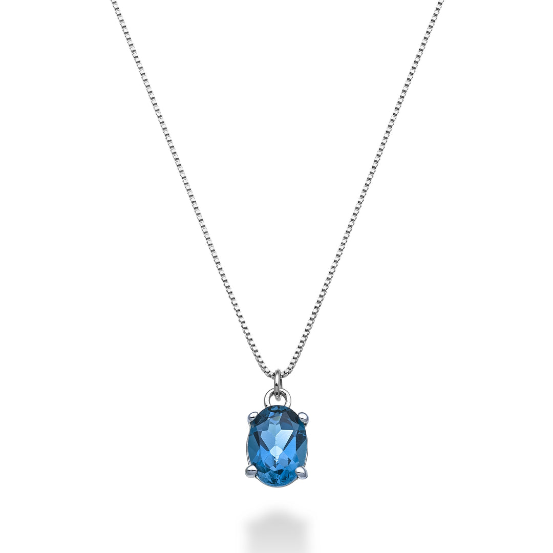 Mikiko cl 18k oval London blue topaz 7x5 ct.1,00 MD5141O4TPBL