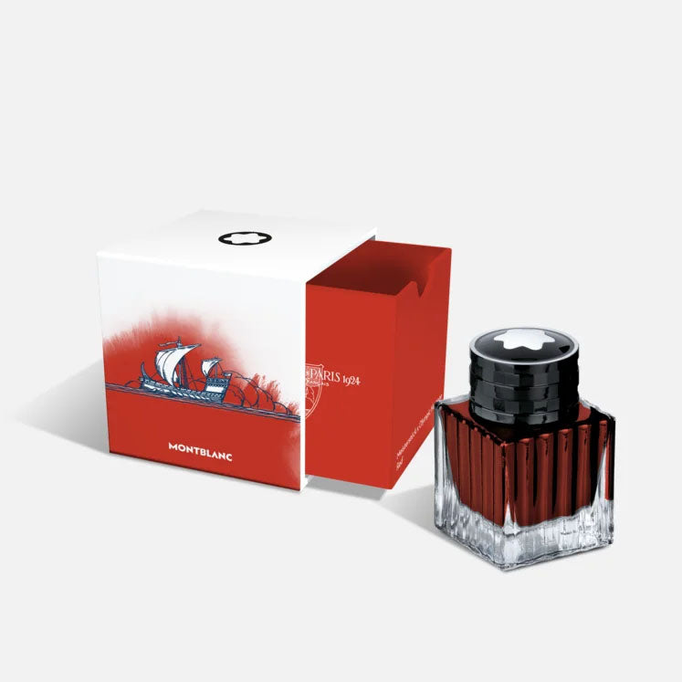 Montblanc Ink Boccetta 50ml Meisterstück x Oidhreacht Oilimpeach Páras 1924 Dearg 132952