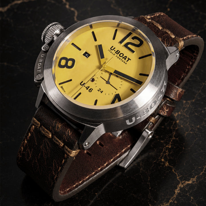 U-BOAT Classic watch U-46 46mm beige automatic steel 4647
