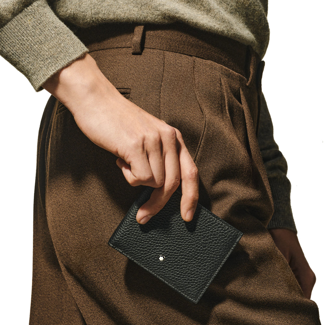 Montblanc 6cc wallet black 220198