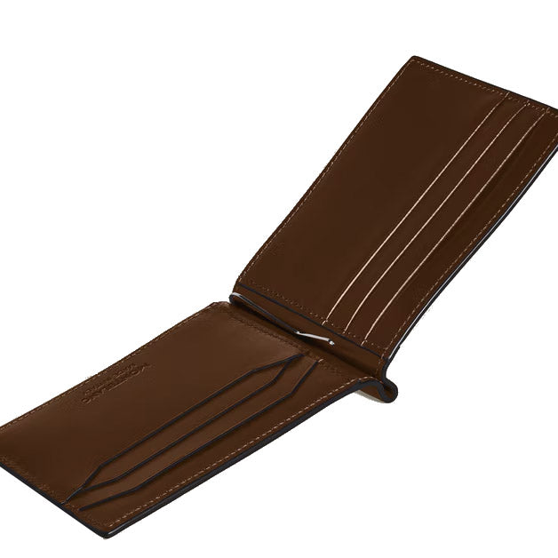 Montblanc 6-pocket wallet with money clip Meisterstück Gradient brown 220316