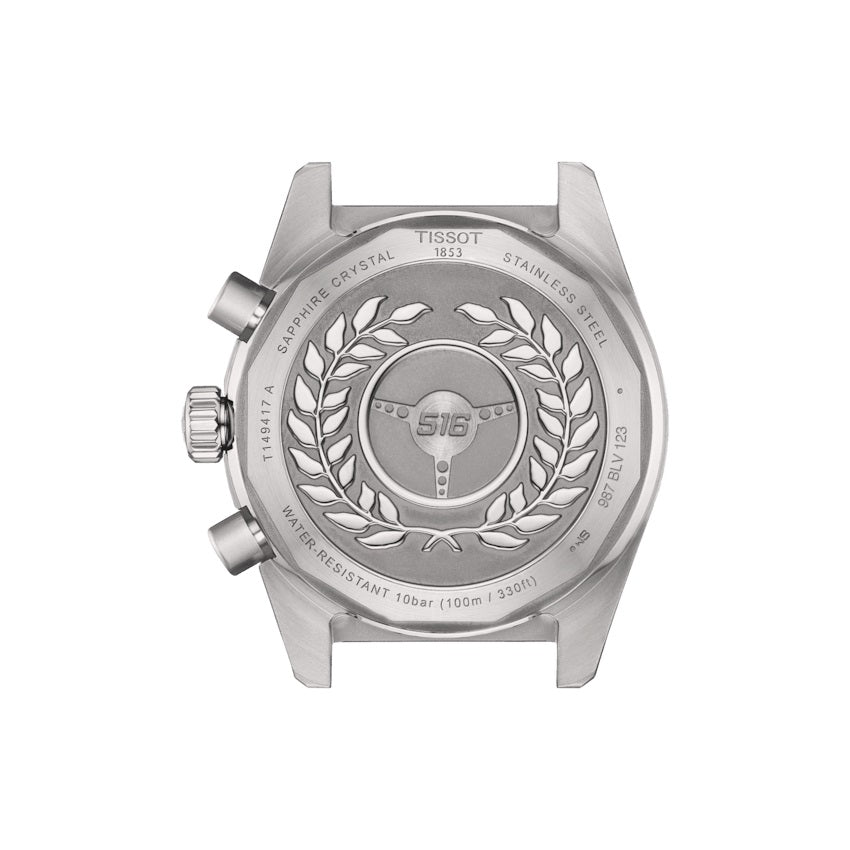 Tissssot watch PR516 Chronograph 40mm blue quartz steel T149.417.11.041.0