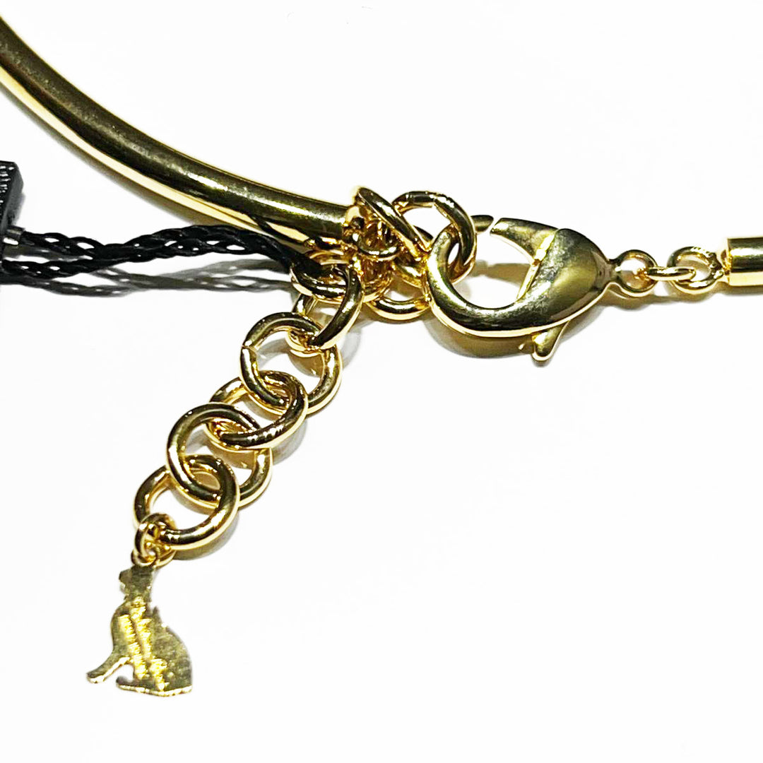 Federica Rossi rigid tubular choker with 18kt gold PVD finish FR.CO.33
