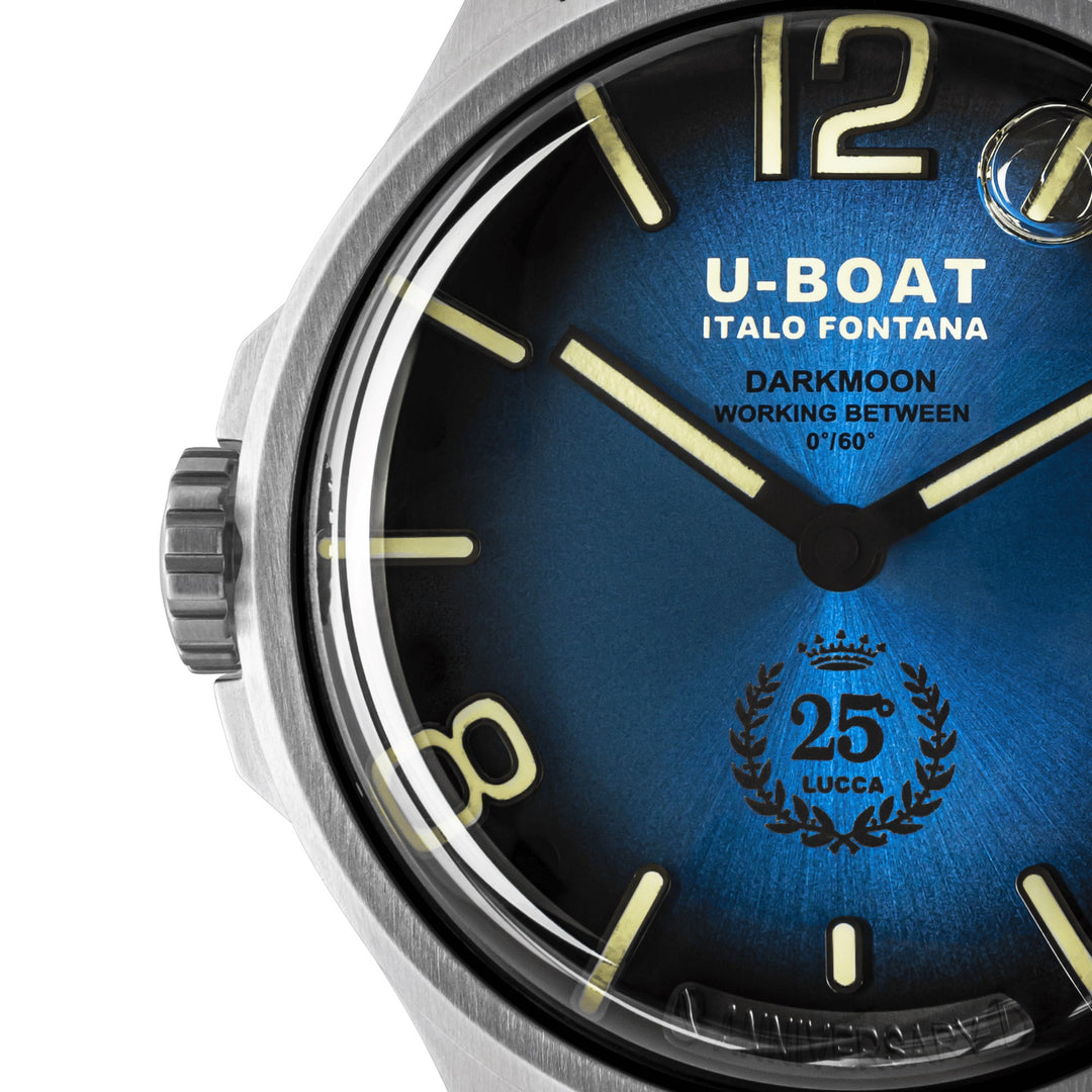U-BOAT watch Darkmoon 25° Limited Edition SS Blue Soleil 46mm blue quartz steel 2029