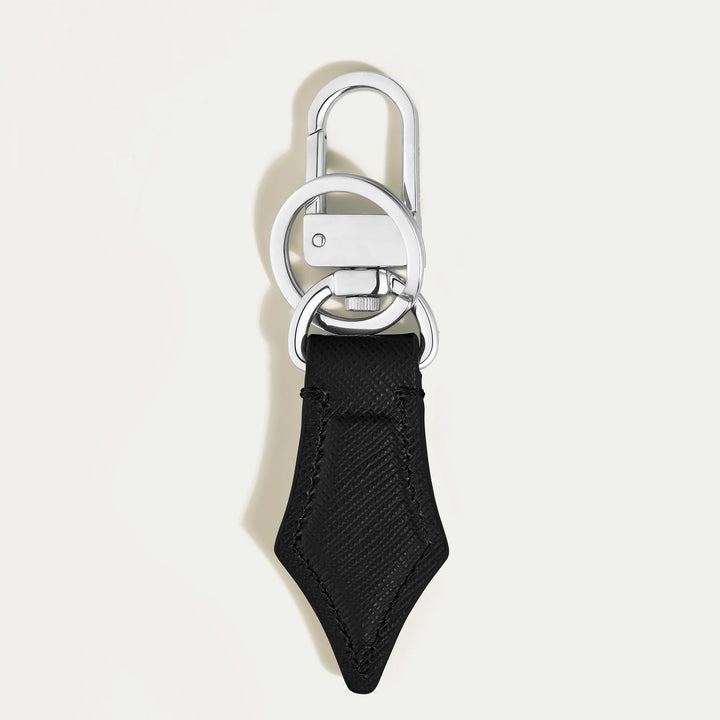 Montblanc black sartorial nib-shaped key ring 220357