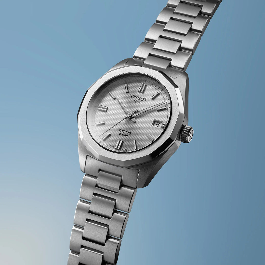 Tissot PRC 100 Solar 39mm silver quartz steel T151.822.11.031.00
