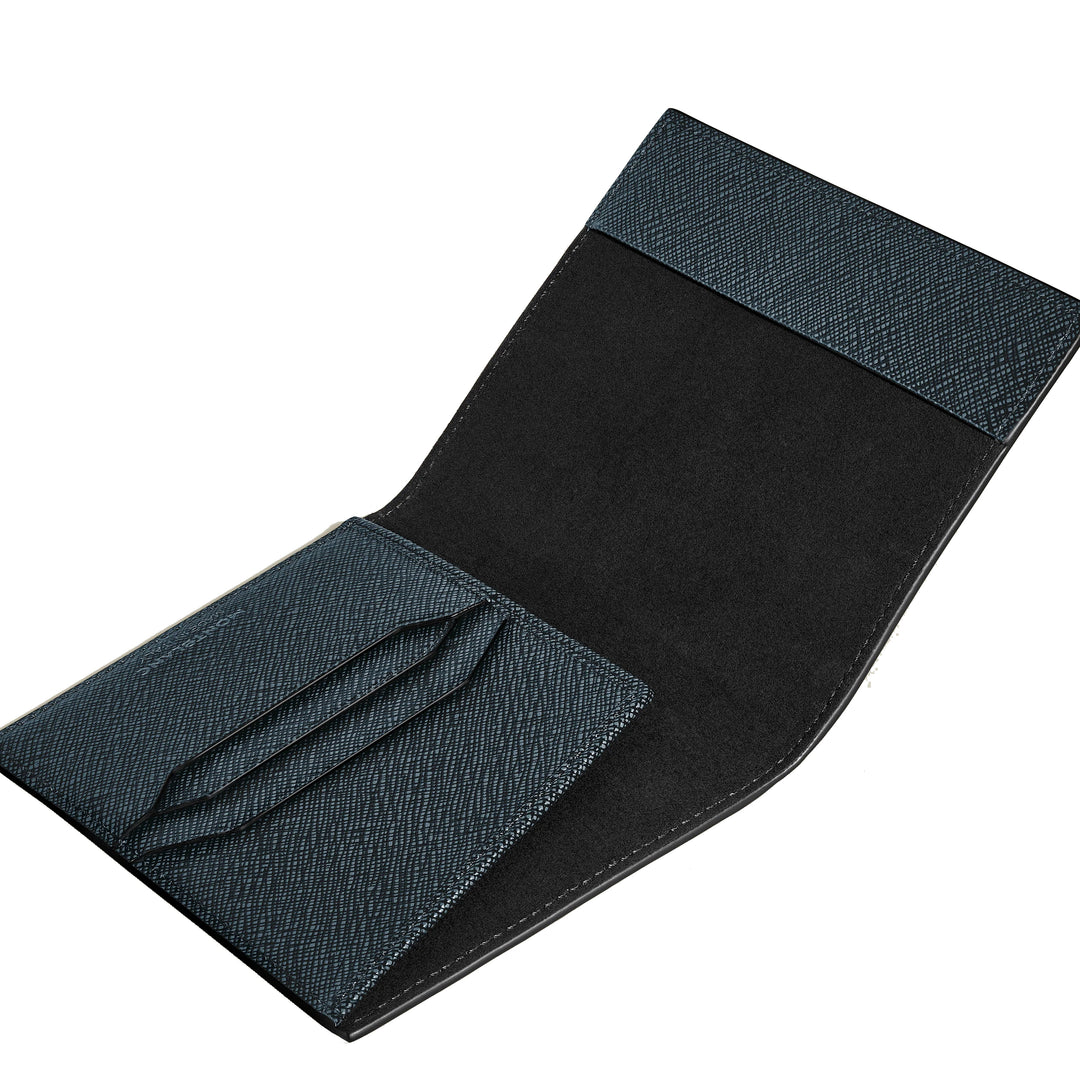 Montblanc Sartorial Tweed Blue Passport Case 220433