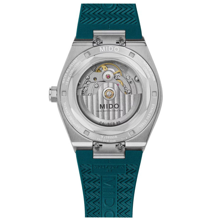 Mido watch Multifort 8 One Crown green 40mm automatic steel M055.507.17.091.00