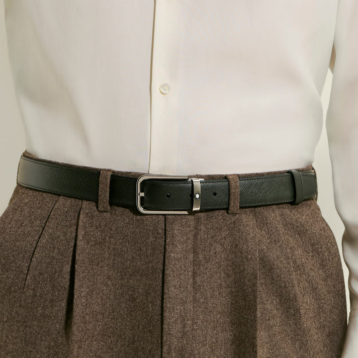 Montblanc reversible belt 30 mm Sartorial leather rectangular buckle 223409