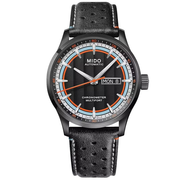Mido watch Multifort Chronometer 1 Racer 42mm black automatic steel black PVD finish M038.431.36.051.00
