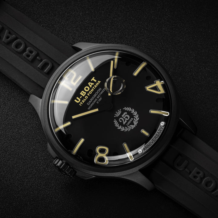 U-BOAT Darkmoon 25° Black PVD 46mm black quartz steel black PVD finish 2026