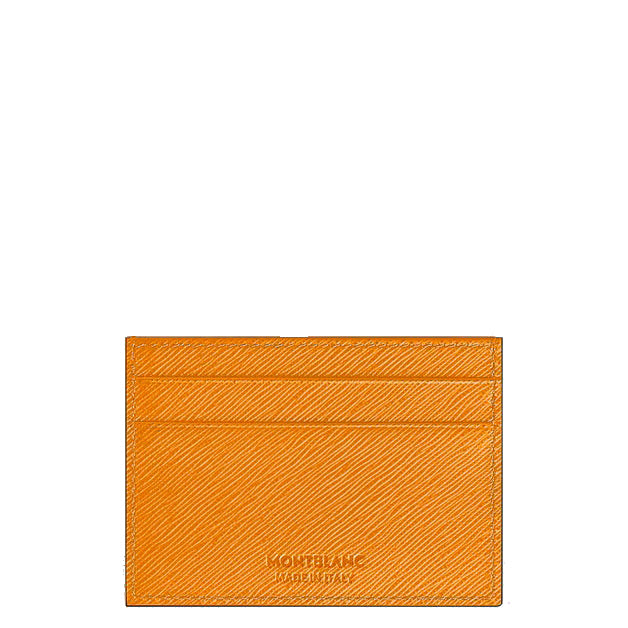 Montblanc 5-pocket card holder in Sartorial saffron leather 221464