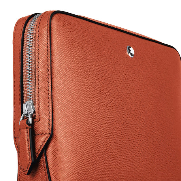 Montblanc small tangerine Sartorial leather shoulder bag 221576