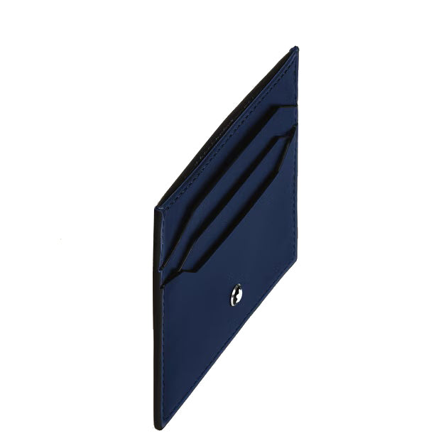 Montblanc 6-pocket card holder in blue Meisterstück leather 221664