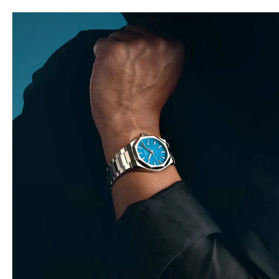 Mido watch Multifort 8 One Crown turquoise 40mm automatic steel M055.507.11.041.00