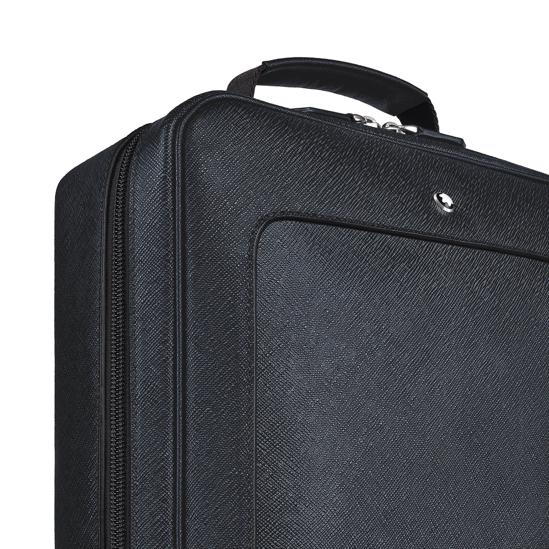 Montblanc rectangular backpack Companion tweed blue 222875