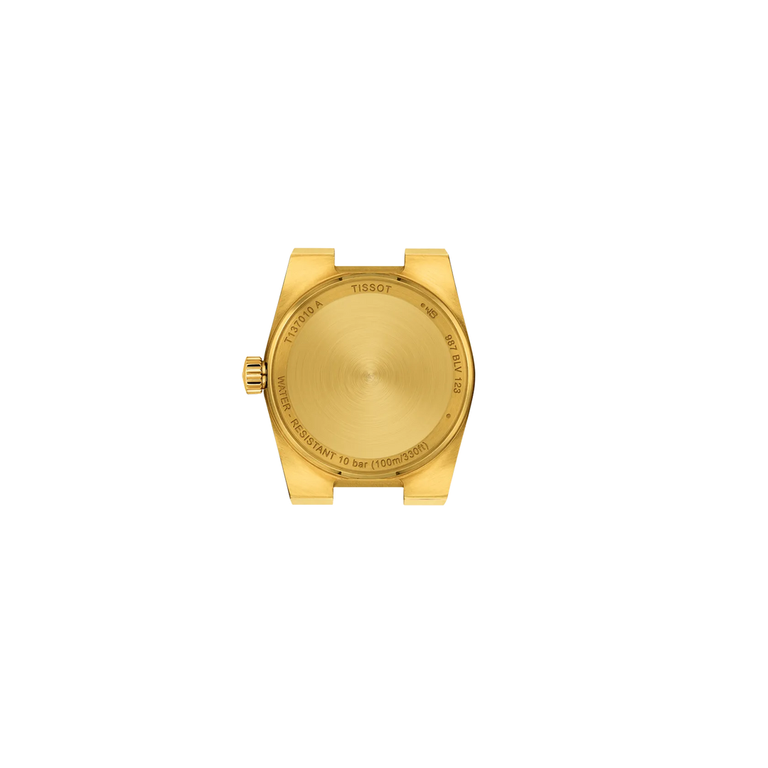 Tissot PRX 25mm champagne quartz steel yellow gold PVD finish T137.010.33.021.00