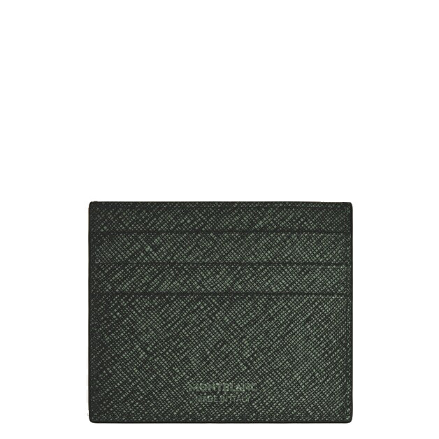 Montblanc card holder 6 pockets sartorial tweed khaki 220390