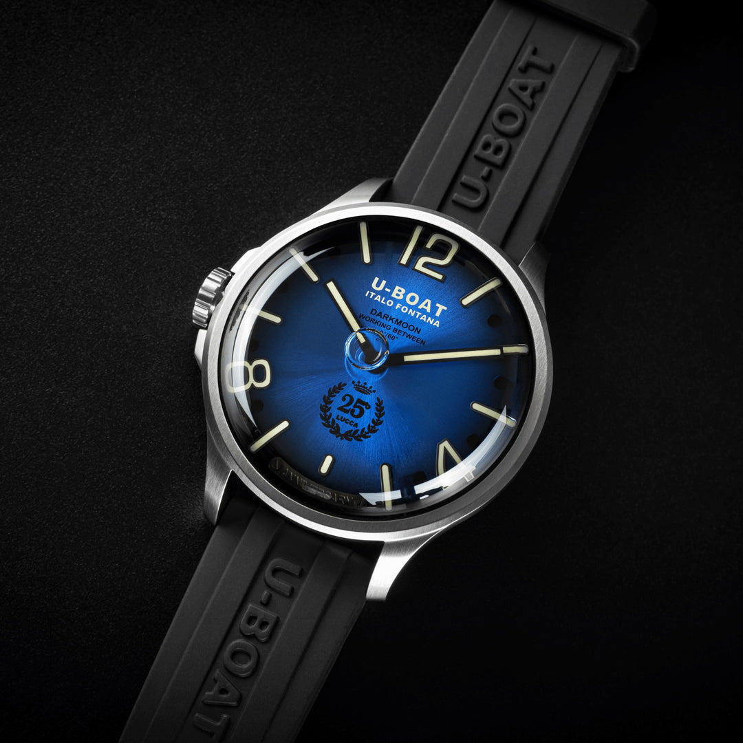 U-BOAT watch Darkmoon 25° Limited Edition SS Blue Soleil 46mm blue quartz steel 2029