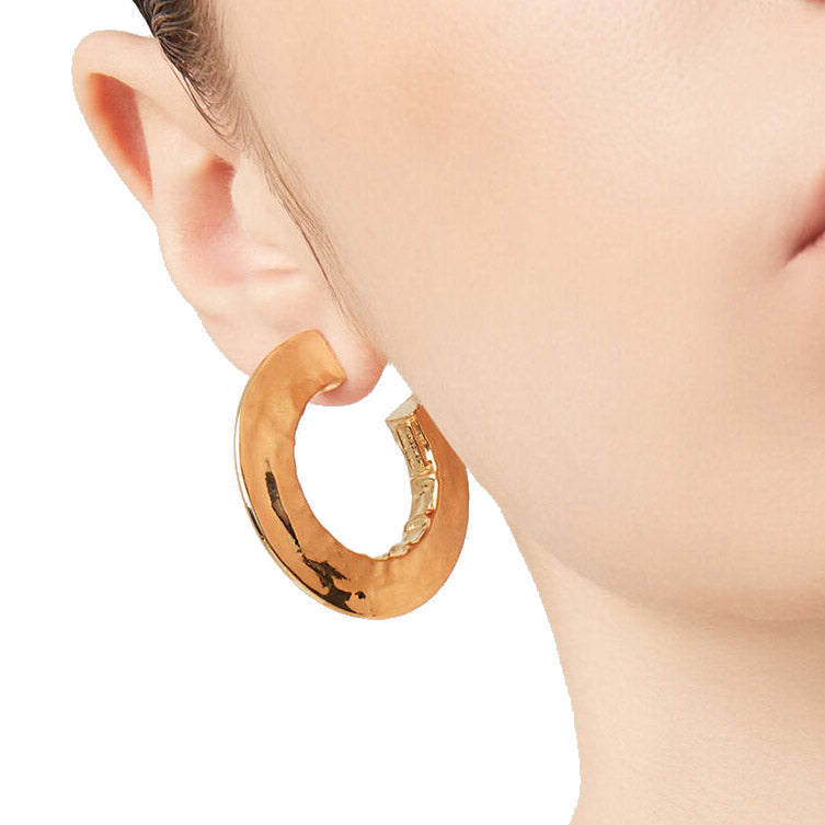 Giovanni Raspini Blade Piccolo hoop earrings in 925 silver, PVD yellow gold finish 11785