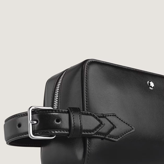 Montblanc Meisterstück leather toiletry bag black 220408