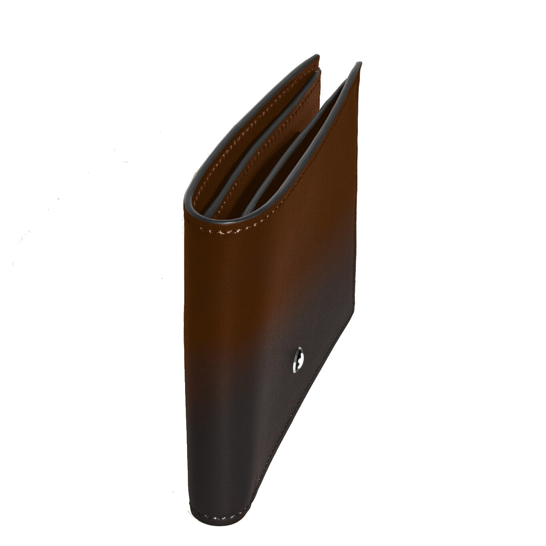 Montblanc wallet 6 compartments Meisterstück shaded brown 220315