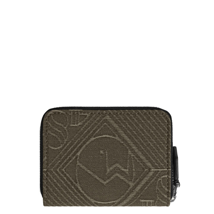 Montblanc wallet with zip 2 mini compartments 4810 khaki green 220263