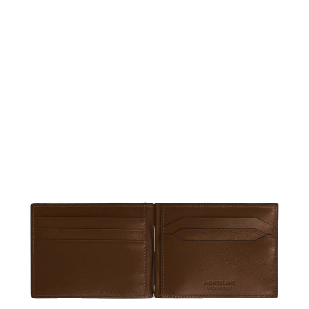 Montblanc 6-pocket wallet with money clip Meisterstück Gradient brown 220316